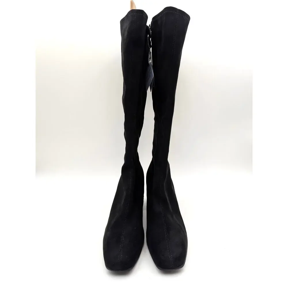 Aerosoles Centola Knee High Boot Square Toe Women's Black Size US10WW